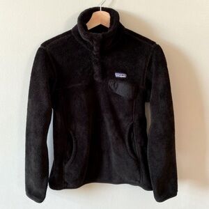 Patagonia Women's Re-Tool Snap-T® Fleece Pullover Size M Black